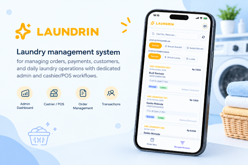 Laundrin — Laundry management system