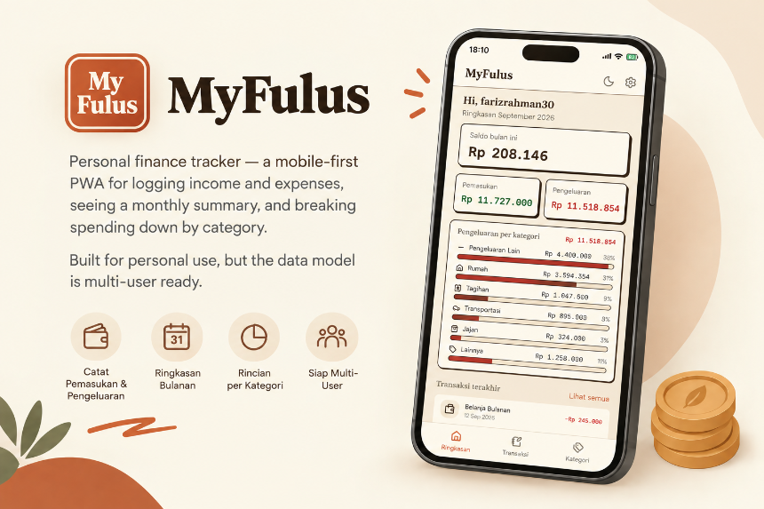 MyFulus — Personal Finance Tracker